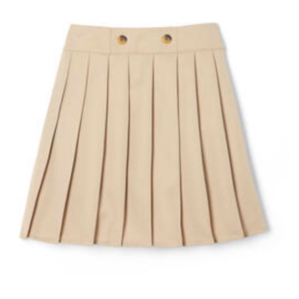 GiRl’s Tan Pleated Skirt Sz 6X